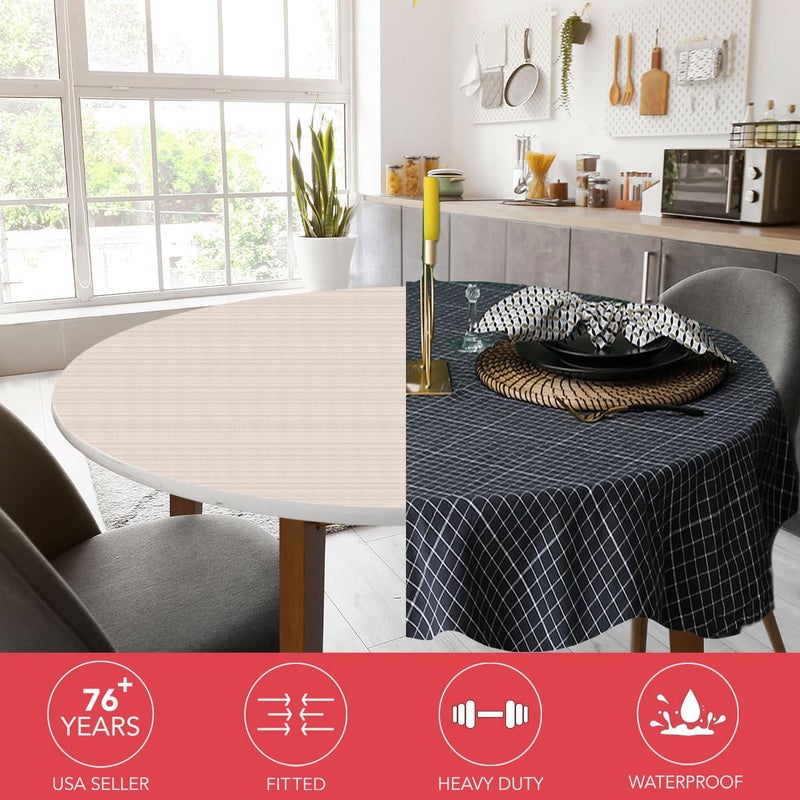 LAMINET Deluxe Cushioned Heavy-Duty Customizable Table Pads - 52" Round - Image 2